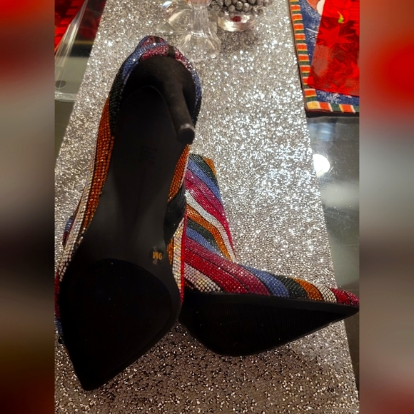 I•N•C  NWOT All Over Rhinestone Short Bootie Stunning - Picture 3 of 7